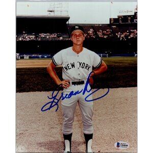 BRIAN DOYLE NEW YORK YANKEES SIGNED 8X10 PHOTO COA Beckett U04840